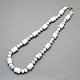 Fashionable Gemstone Beaded Necklaces NJEW-R206-20-1