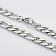 Trendy Unisex 304 Stainless Steel Curb Chain Twisted Chain Necklaces STAS-E063-05-1
