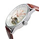 高品質のステンレススチール製の革の腕時計  機械式時計  インディアンレッド  260x20~24mm  ウォッチヘッド：50x55.5x16mm WACH-A002-12-3