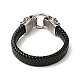 PU Imitation Leather Braided Cord Bracelet BJEW-E009-09AS-3