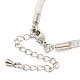 Bracelets de chaîne en maille de laiton pour femmes DIY-B066-02G-02-2