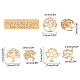 Unicraftale 3 styles 12pcs pendentifs arbre de vie breloques en métal hypoallergénique pendentif à breloques en acier inoxydable avec zircone cubique pour la fabrication de bijoux de bricolage couleur or et acier inoxydable STAS-UN0005-82-2