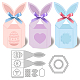 GLOBLELAND 2Pcs Easter Box Frame Cutting Dies Metal Bunny Ear Box Die Cuts Embossing Stencils Template for Paper Card Making Decoration DIY Scrapbooking Album Craft Decor DIY-WH0309-684-1