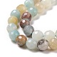 Brins de perles d'amazonite de fleurs naturelles G-E571-26A-4