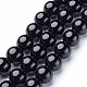 Brins de perles rondes en onyx noir naturel X-GSR14mmC097-1