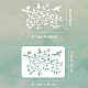 FINGERINSPIRE Tree Branch Painting Stencil 8.3x11.7inch Reusable Tree Leaves Pattern Stencil for Painting Large Flying Birds Drawing Template DIY Plant Theme Stencil for Painting on Wood Fabric DIY-WH0396-662-2