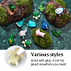 Chgcraft 18 pièces 9 styles miniatures en résine sur le thème de l'océan axolotl animaux marins figurines d'animaux minuscules accessoires de jardin féerique pour décorations d'aquarium fête d'anniversaire RESI-CA0001-40-6