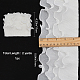 Gorgecraft 11 cm de large 4 couches élastiques plissées en mousseline de soie et dentelle blanche à volants OCOR-GF0001-87A-2