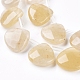 Chapelets de perles jaunes en aventurine naturelle G-G821-09A-3