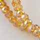 Chapelets de perles en verre électroplaqué EGLA-R048-2mm-25-1