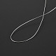 ラウンド銅ジュエリーワイヤー  ニッケルフリー  銀色のメッキ  26ゲージ  0.4mm  約49.21フィート（15m）/ロール CW0.4mm006-2