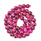 Natural Rose Tiger Eye Beads Strands X-G-G099-8mm-3-2