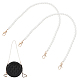 Pandahall elite 2 pz cinturini per borsa con perline in resina imitazione perla FIND-PH0008-23A-1