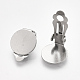 304 Stainless Steel Clip-on Earring Findings STAS-T045-33C-P-3