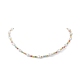 Collier de perles d'imitation acrylique et de perles de verre pour femme NJEW-JN04277-5