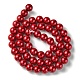 Eco-Friendly Glass Pearl Beads Strands HY-A008-8mm-RB084-2