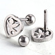 201 Stainless Steel Barbell Cartilage Earrings EJEW-R147-35-2