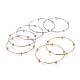 Fashion Tri-color 304 Stainless Steel Bangle Sets BJEW-L664-023C-M-3
