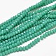 Faceted Rondelle Glass Beads Strands X-GLAA-I033-3mm-09-1