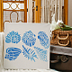 FINGERINSPIRE Seashell Plastic Stencil for Walls and Crafts DIY DIY-WH0202-204-7