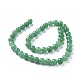 Gefärbt natürliche Jade Perlen Stränge G-I261-E01-8mm-1-2