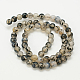 Chapelets de perles en agate grise naturelle G-G390-8mm-07-2