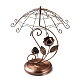 Rotatable Umbrella Iron Earring Display Stands ODIS-K003-02RG-2