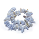 Chapelets de perles en agate avec dentelle bleue naturelle X-G416-A14-2