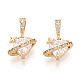 Латунные микро проложить кубического циркония подвески KK-N275-12A-G-1