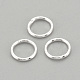 925 runde Ringe aus Sterlingsilber, verlötete Biegeringe, Silber, 6x0.7 mm, 4 mm Innen Durchmesser