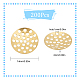 SUNNYCLUE 1 Box 200pcs DIY Brooch Base Finger Ring Findings Blank Brooch Base Set Brooch Sieve Findings Flat Round Discs for Jewellery Making Accessories Women Adult DIY Brooches Rings Craft Gold KK-SC0002-67-2
