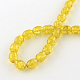 Transparent Crackle Glass Beads Strands X-DGLA-S085-6x8-12-2