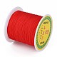 編み込みナイロン糸  ビーズジュエリー作りのための中国結びコードビーズコード  レッド  0.5mm  約150ヤード/ロール NWIR-R006-0.5mm-700-2