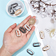 GORGECRAFT 1 Box 12Pcs 3 Colors Screw-in Oval Eyelet Metal Screw Together Grommets Alloy Loop Snaps Bag Handle Connector Findings for DIY Sewing Crafts Clothes Leather Bags Replacement Hardware FIND-GF0003-24-3