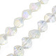 Chapelets de perles en verre électroplaqué EGLA-N008-019-D03-1