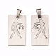 (Holiday Stock-Up Sale)201 Stainless Steel Pendants SSP193Y-2