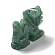 Figurines de dragon de guérison sculptées en aventurine verte naturelle DJEW-F025-02D-3