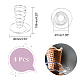 Chgcraft 4 pièces présentoir de cône alimentaire support alimentaire en spirale support de cornet de crème glacée en fer noir 304 présentoir de cône alimentaire en acier inoxydable pour collations apéritifs ou desserts DJEW-WH0018-21-2