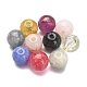 220 pz 10 colori fili di perle di vetro craquelé trasparenti GLAA-YW0001-49-3