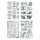 Globleland 4 Sheets 4 Styles PVC Plastic Clear Stamps DIY-GL0004-49D-8