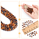 2 нити натуральных бусин тигрового глаза G-NB0004-99-4