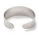 304 bracelet manchette large ouvert en acier inoxydable BJEW-L682-023P-2