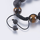 Verstellbare Nylonschnur geflochtenen Perlen Armbänder BJEW-F308-54B-3