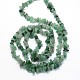 Natürlichen grünen Aventurin Perlen Stränge G-O049-A-04-3