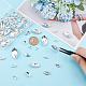 FINGERINSPIRE 94 Pcs Pointed Back Rhinestone 6 Sizes Glass Rhinestones Gems Clear Horse Eye Jewels Embelishments with Silver Plated Back Crystals Stones for Craft Decor Jewelry Making RGLA-FG0001-06-3
