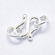 925 Sterling Silver S Shape Clasps STER-I013-33S-2