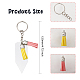 GLOBLELAND 30 Sets Blank Keychain Making Kit with 30 Pcs Acrylic Board and 60 Pcs Tassel Pendants Acrylic Keychain Ornament Sublimation Blanks for DIY Keychains Handmade Gifts DIY-WH0453-25-2