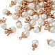 Craftdady 50 pièces 5 styles pendentifs en perles d'imitation en résine RESI-CD0001-16-2