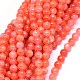 Chapelets de perles de jade teintes naturelles G-F601-A-2