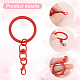 PH PandaHall 36pcs 9 Colors Keychain Rings with Chain Lobster Claw Clasps FIND-AR0004-01-4